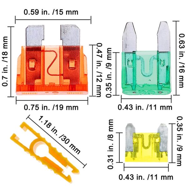 Mix Assorted Fuse Car Motorcycle Set 140 PCS