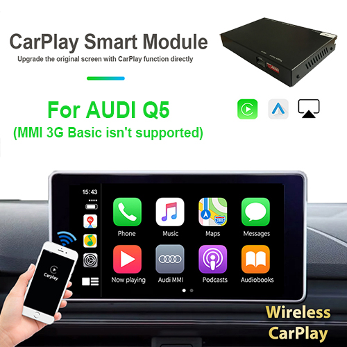 Wireless Carplay/Android Auto AUDI Q5 (MMI 3G Basic nu este acceptat)