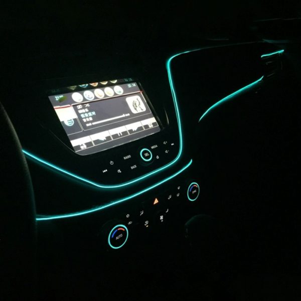 Banda auto Led decorativa interior 4m (Rosu)