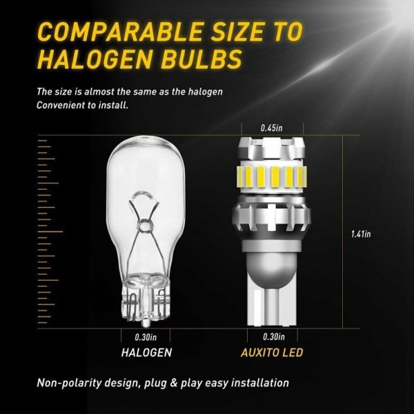 T10 LED Super Bright 1200LM, Canbus, 2pcs