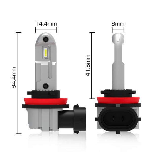 Becuri LED H11 4000LM Mini Size