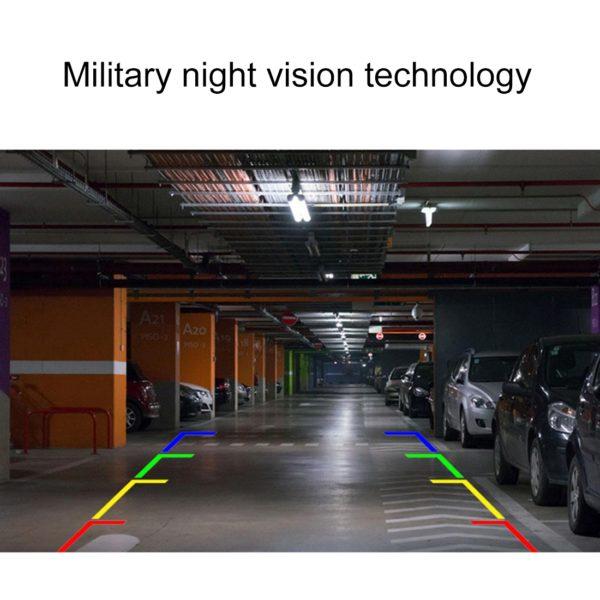 Camera video auto pentru mersul cu spatele cu vedere pe timp de noapte.
