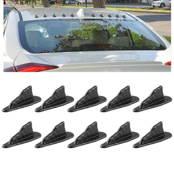 Universal Car Carbon Fiber Shark Roof Spoiler 10 buc