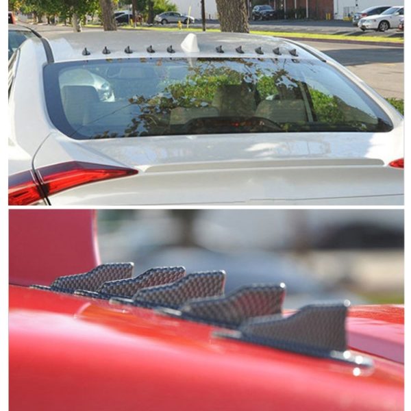 Universal Car Carbon Fiber Shark Roof Spoiler 10 buc