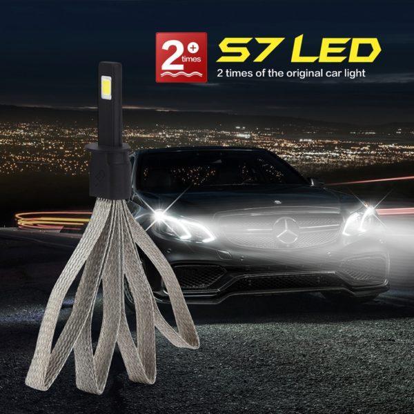 Becuri H1 S7 LED Headlight Kit