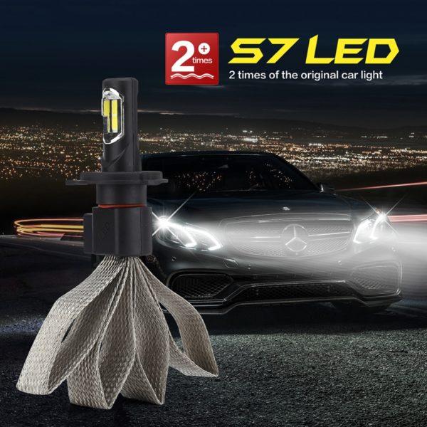 Becuri H4 S7 LED Headlight Kit