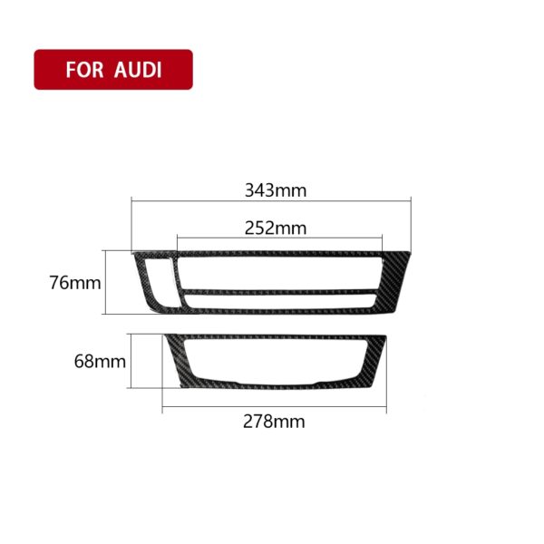 Carbon Fiber Air Conditioning Sticker for Audi