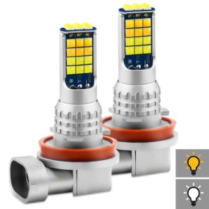 Bec H11 LED 2 culori ( lumini de ceata ) set