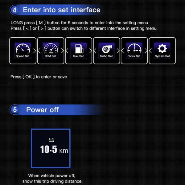 HUD Head-up Display OBD GPS