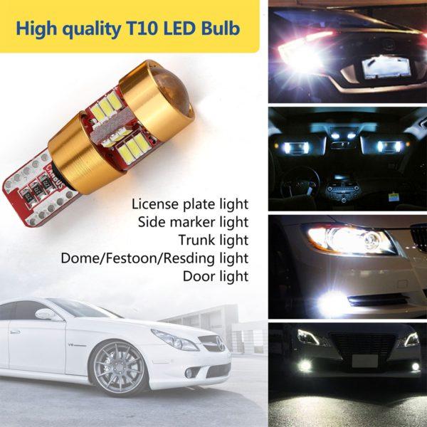 T10 LED Super Bright, Canbus, 2pcs